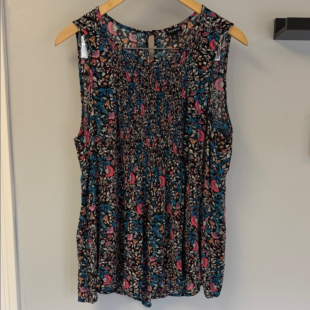 Torrid Floral Flowy Tank Top